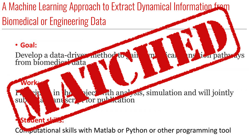 A Machine Learning Approach to Extract Dynamical Information from Biomedical or Engineering Data