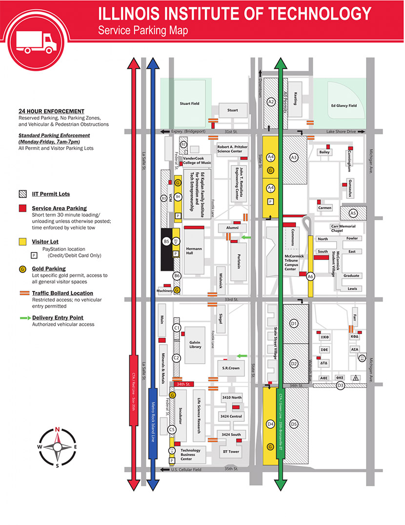 ACAPS Service Parking Map