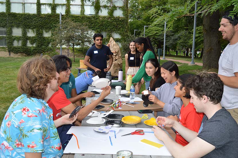 M. A. and Lila Self Leadership Academy Students Outside