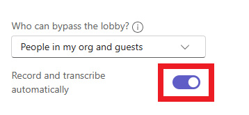 12 Record meetings automatically