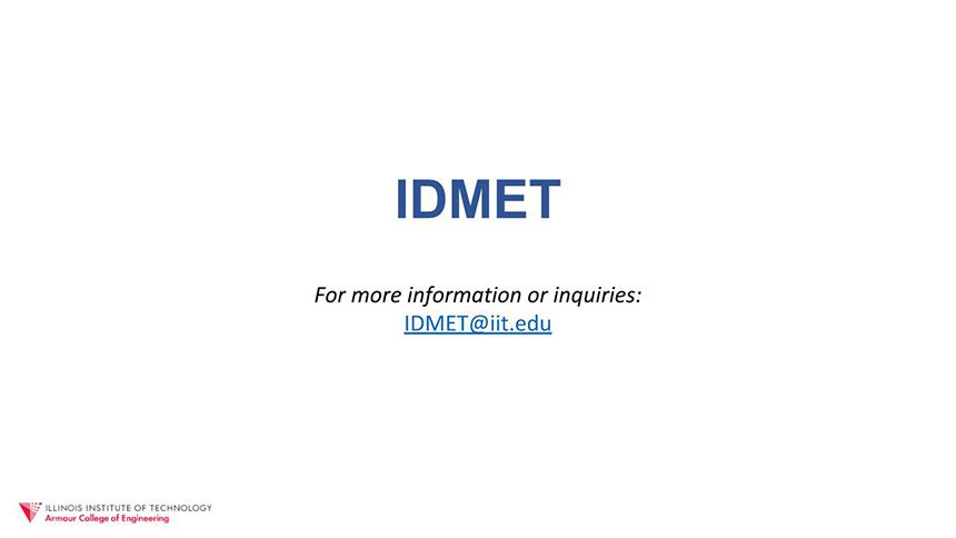 idmet end slide