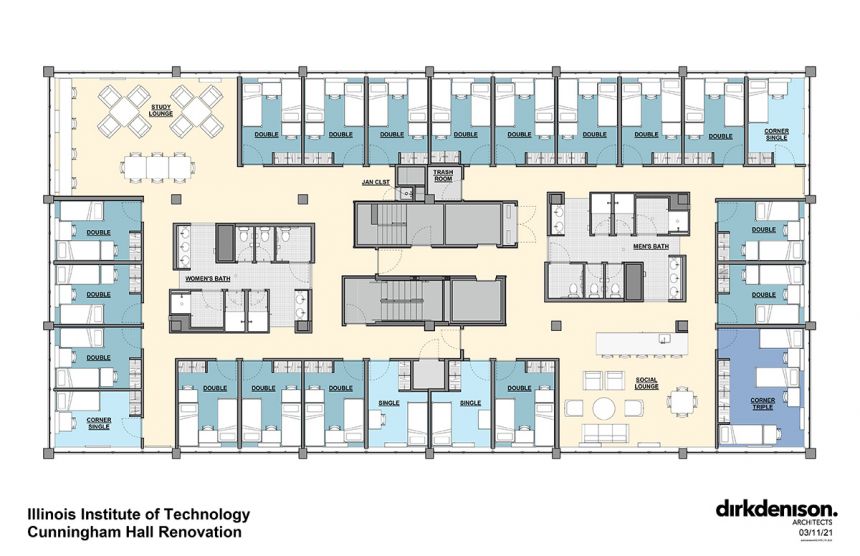 Cunningham Hall Floor Plan 3