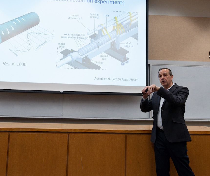 Ivan Marusic giving lecture