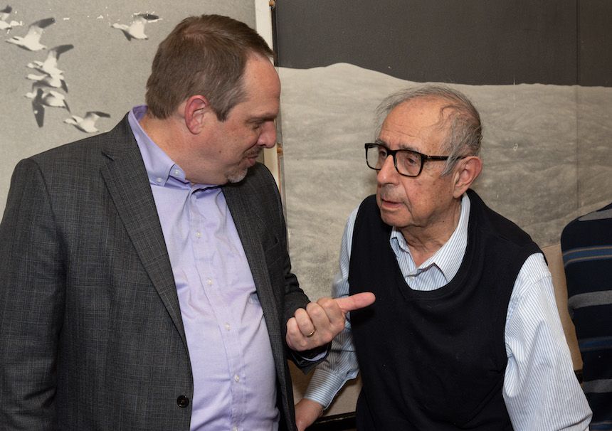 Acting Dean of Armour College of Engineering Kevin Cassel, Professor Emeritus Serope Kalpakjian