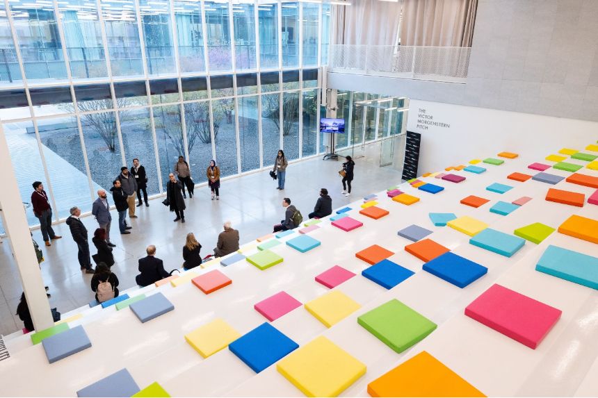 Reed Kroloff leads a tour of Illinois Tech's Historic Mies Campus