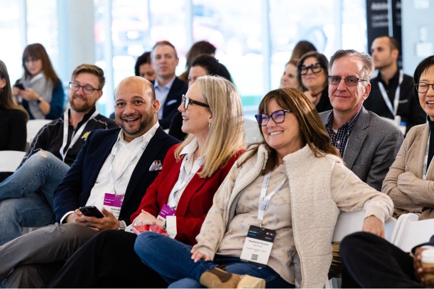 At Times Higher Education Digital Universities US Conference, Illinois Tech President Raj Echambadi delivers opening remarks.