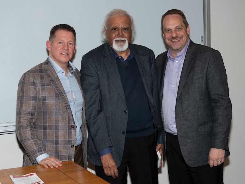 Louis Cattafesta, Sudhakar Nair, and Kevin Cassel at Illinois Institute of Technology