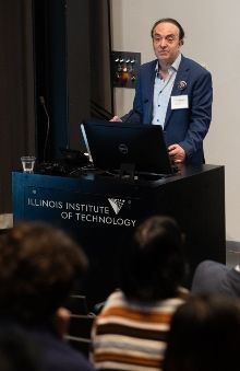 George Karniadakis, Charles Pitts Robinson and John Palmer Barstow Professor of Applied Mathematics at Brown University delivers the Menger Lecture