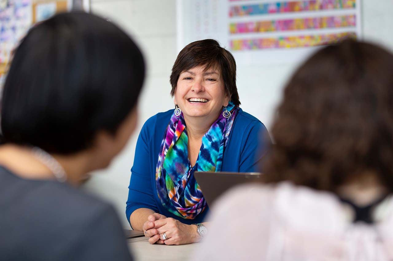 Cynthia Hood speaks to students