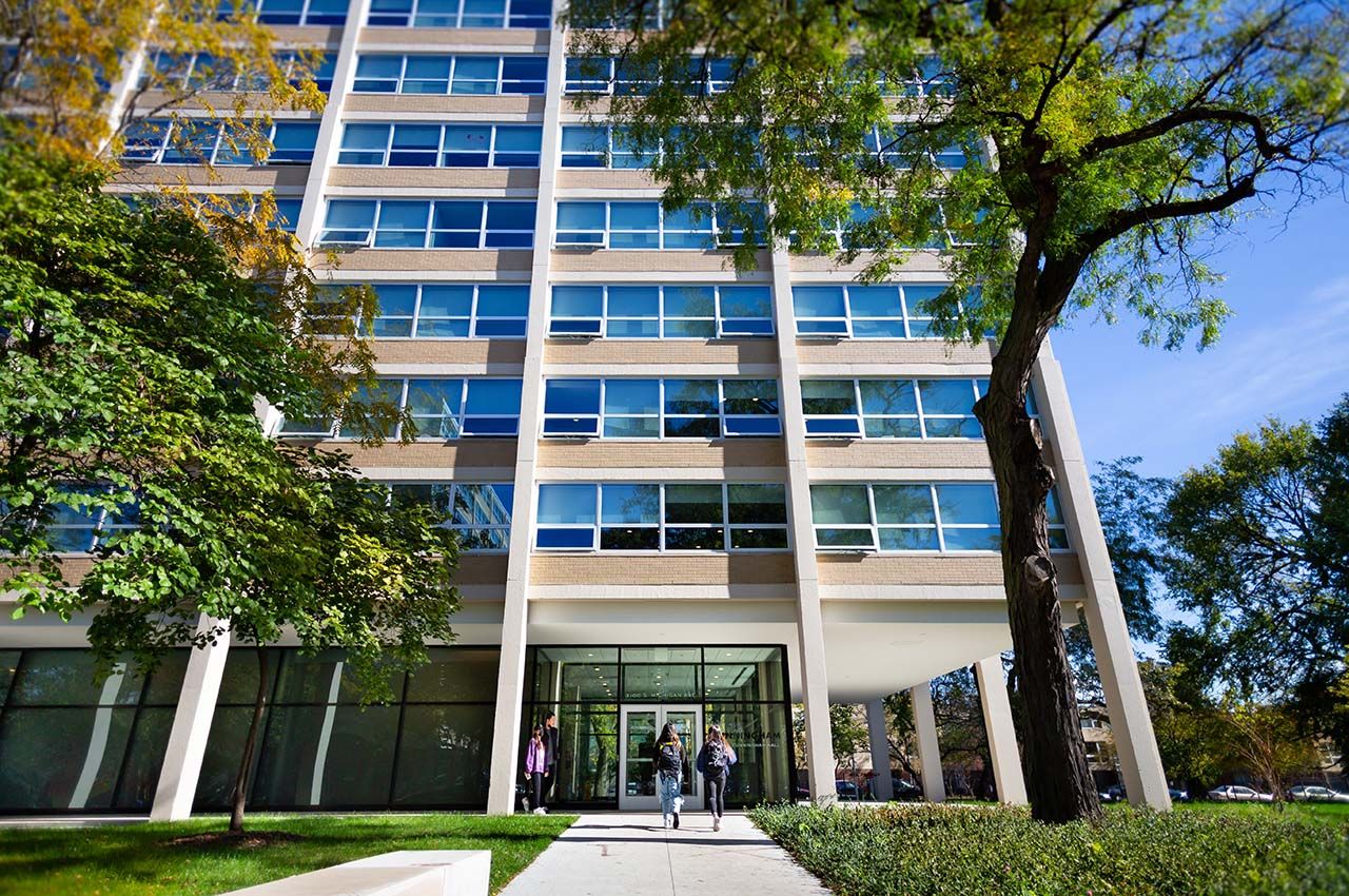 Photo of the exterior of the renovated Cunningham Hall