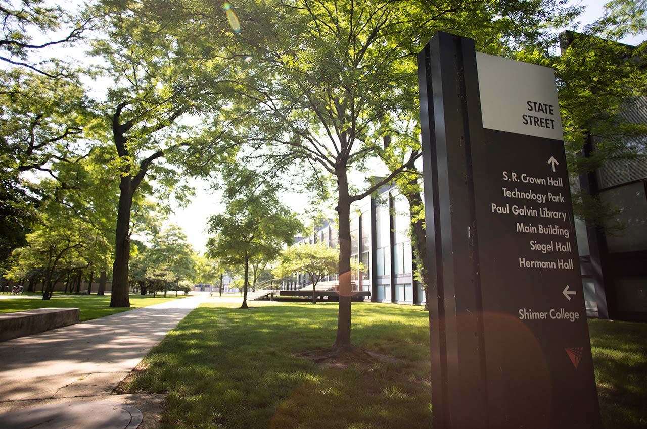 A shot of Mies Campus during the summer 