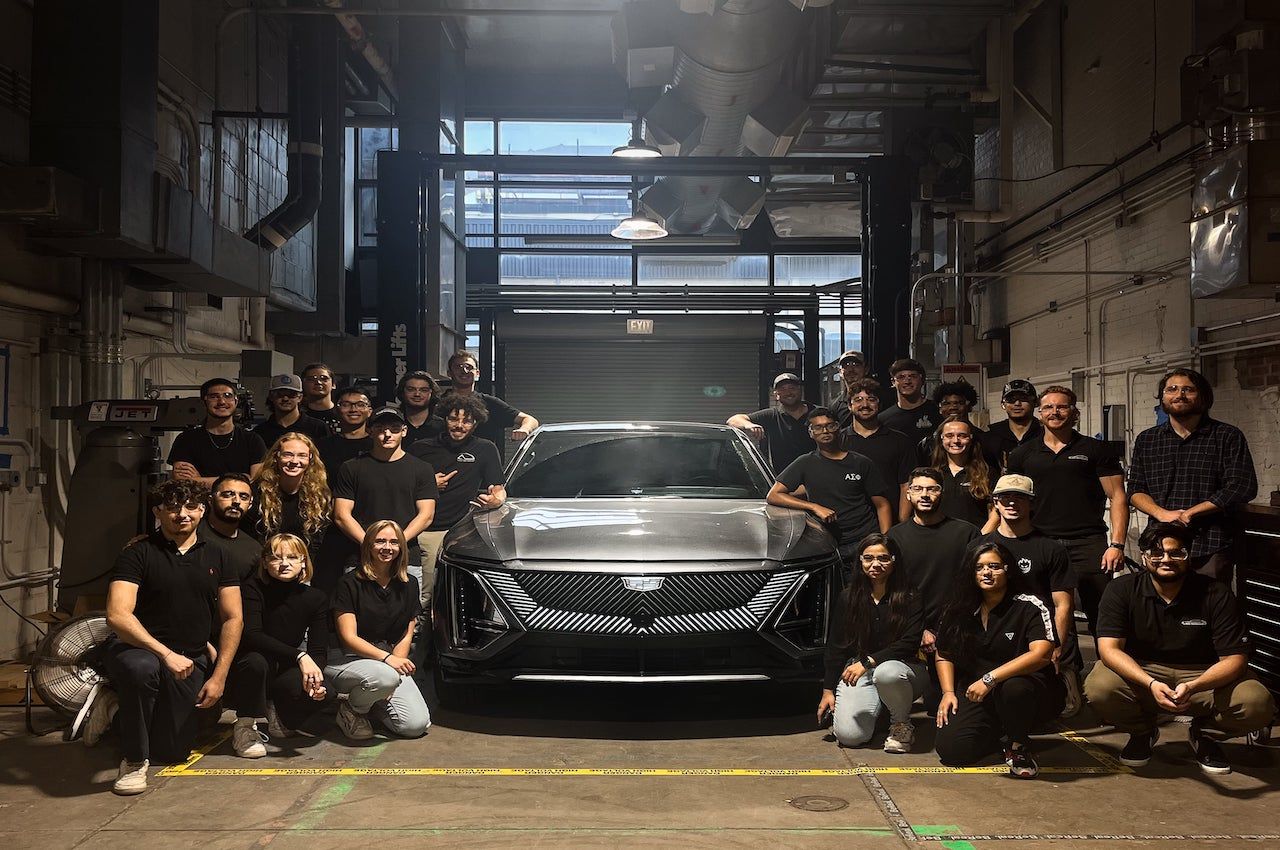 Illinois Tech EcoCAR team with 2023 Cadillac LYRIQ