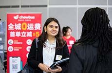 Stuart student at career fair