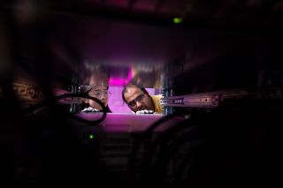 Illinois Tech students work in the lab