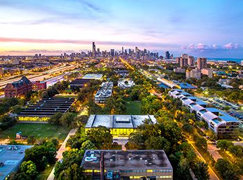 Aerial Photo of Mies Campus from tower