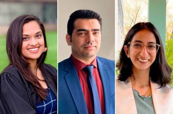 Photos of Alouki Shah, Behzad Salimian Rizi, and Zahra Khuwaja