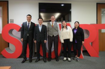 [From Left] Xinsheng Li, Qing Zhu, Ricky Cooper, Yujia Zhai, and Siyuan Wang.