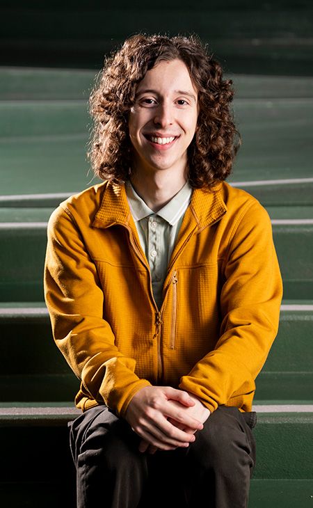 Environmental shot of Joseph Strom (LAW 3rd Year)