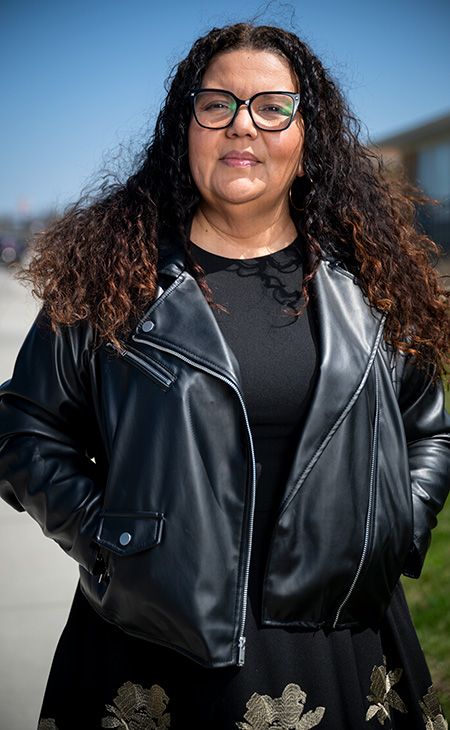 Environmental shot of Araceli Garza (ARCH ’98)