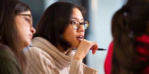 Stuart School of Business students in class