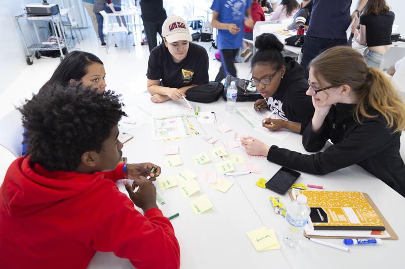 Students work together during a Lewis College summer course