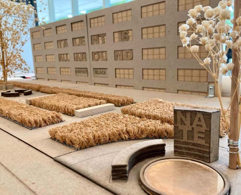 Diagram of the Budburst Garden at Nate Thomas Memorial Meadow